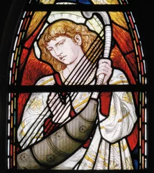 Aberdeen, St. Machars Kathedrale, Cottier & Co, Musikerengel (Detail), 1873